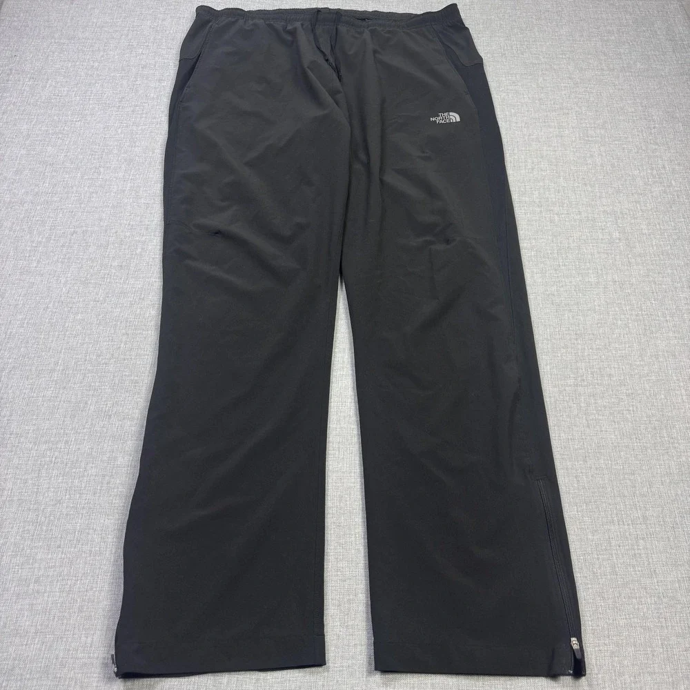 The North Face Softshell Track Pants Mens L Black Elastic Waist Pockets